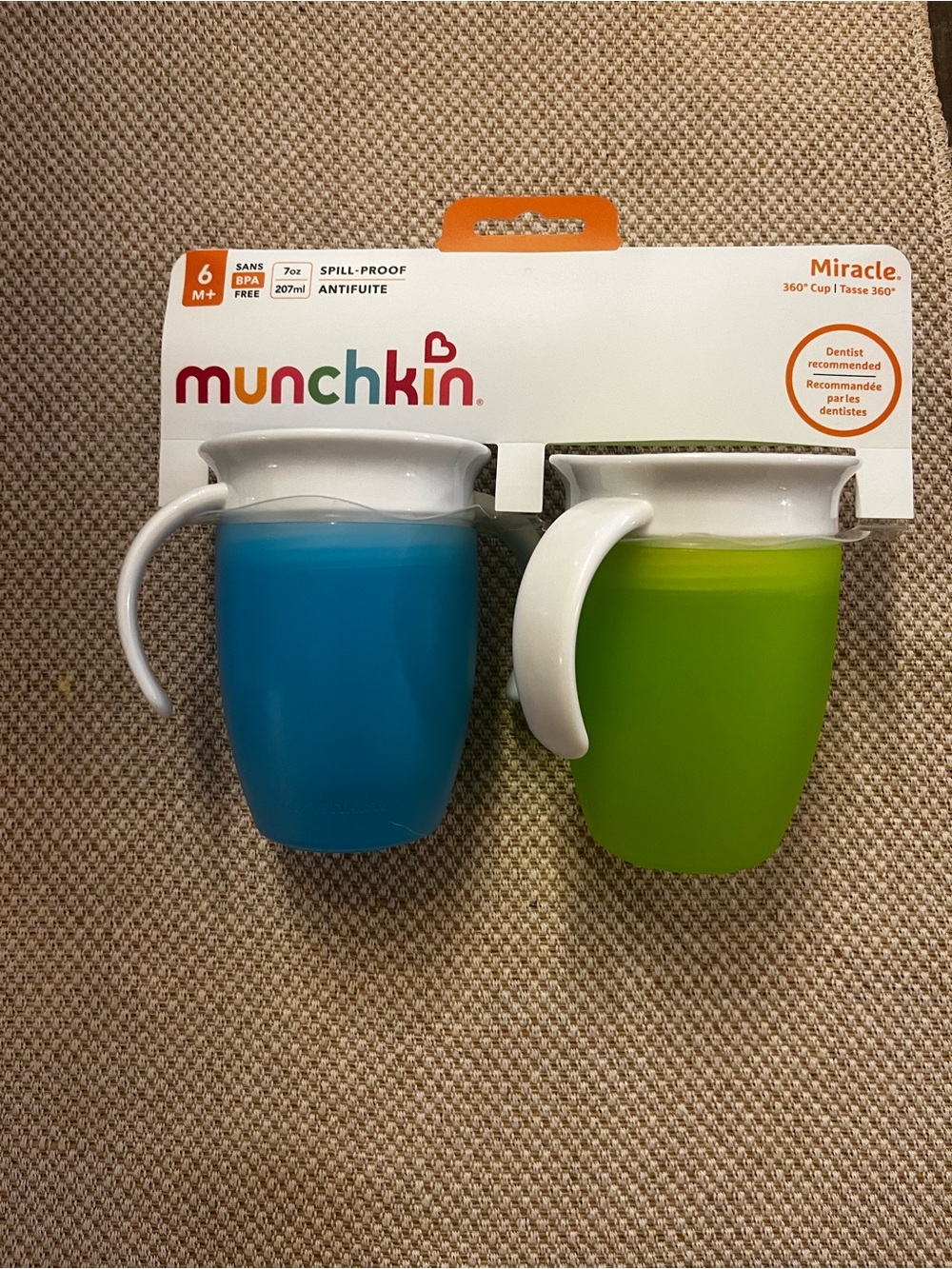 Munchkin Miracle 360° Spill-Proof Cups - Blue & Green